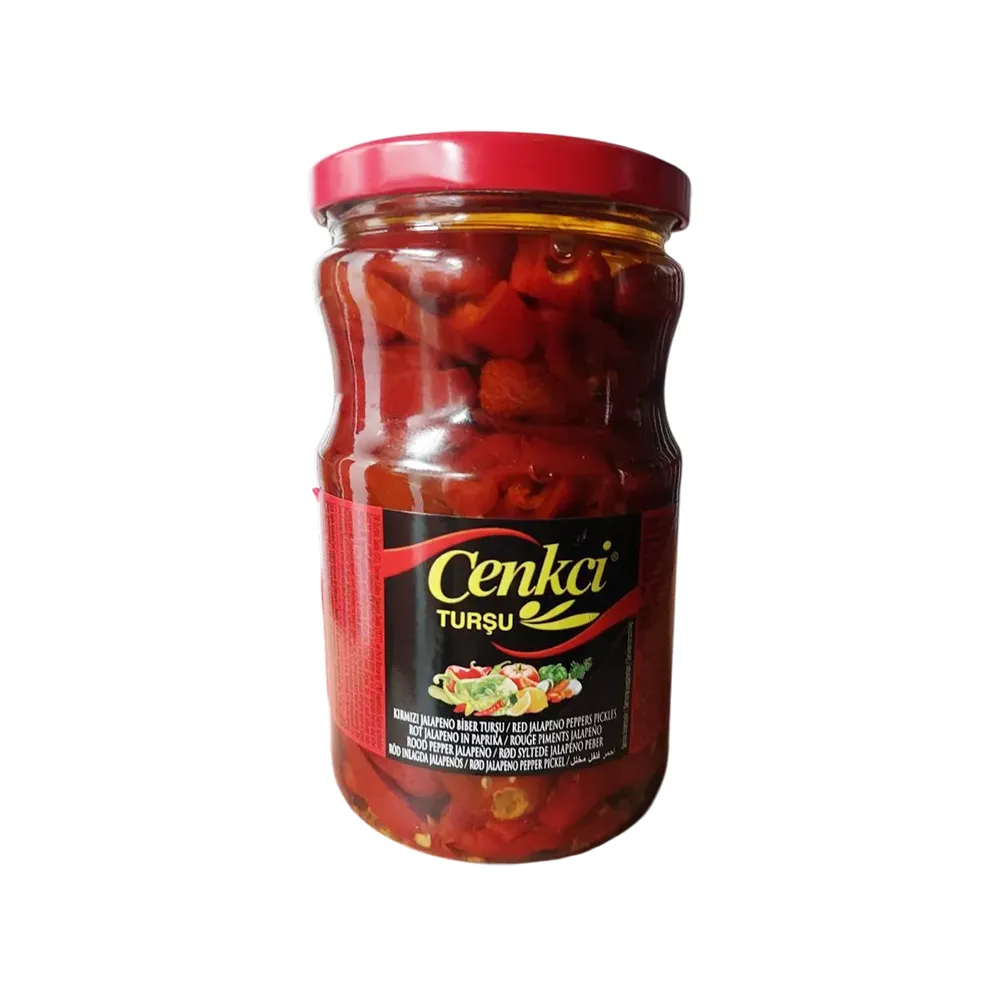 Cenkci Syltede røde jalapeños – (720 ml)