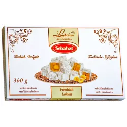 Tyrkisk Delight med Hasselnødder – (360 g)