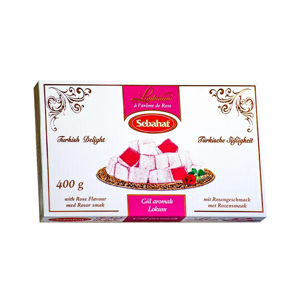Tyrkisk Delight med Rosesmag – (400 g)