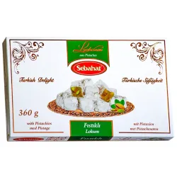Tyrkisk Delight med Pistacienødder – (360 g)