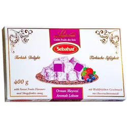Tyrkisk Delight med Skovfrugtsmag – (400 g)