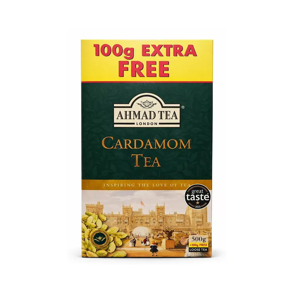 Ahmad Tea Cardamom Tea Loose – (500 g + 100 g Free)