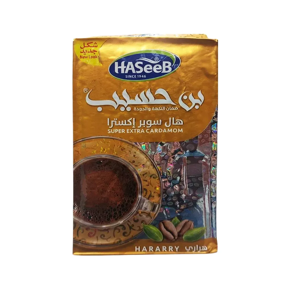 Haseeb Super Extra Kaffe med Kardemomme (Hararry) – (500 g)