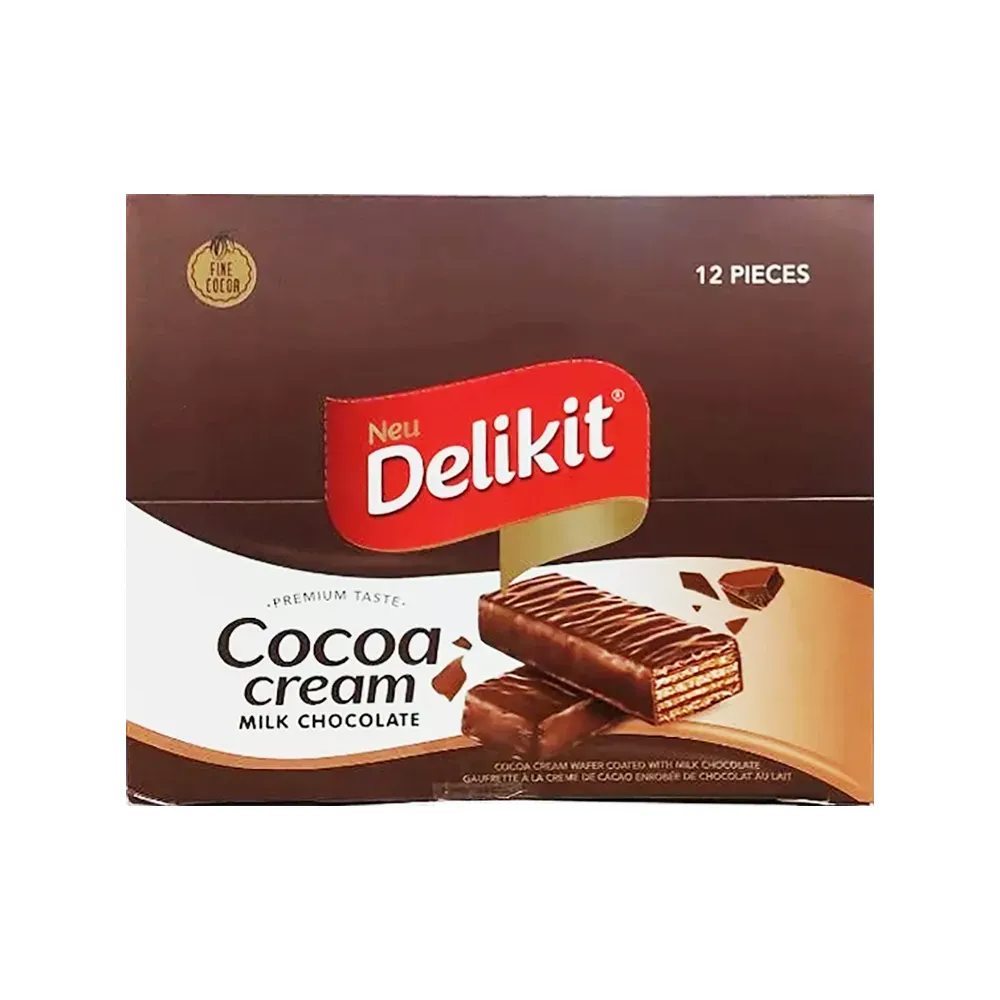 Delikit Kakao Krem Vaffel med Mælkechokolade – (12 stk)