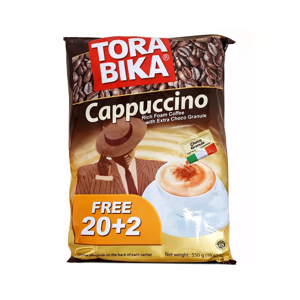 TORA BIKA Cappuccino med Ekstra Choko Granulat (20+2 poser)