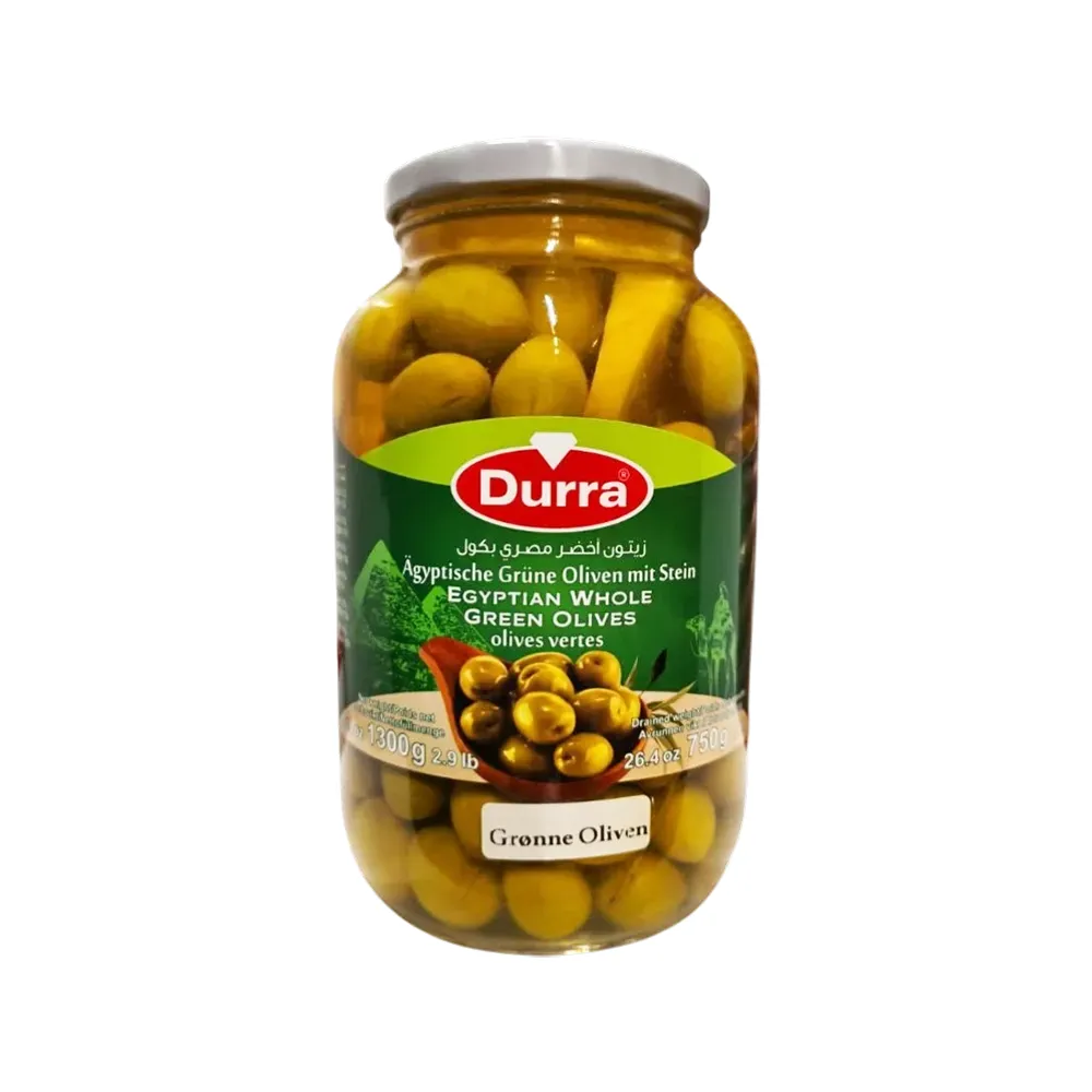 Grønne Oliven med Sten – (1300 g)