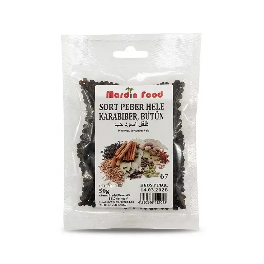 Sort Peber Hele - (50 gr)