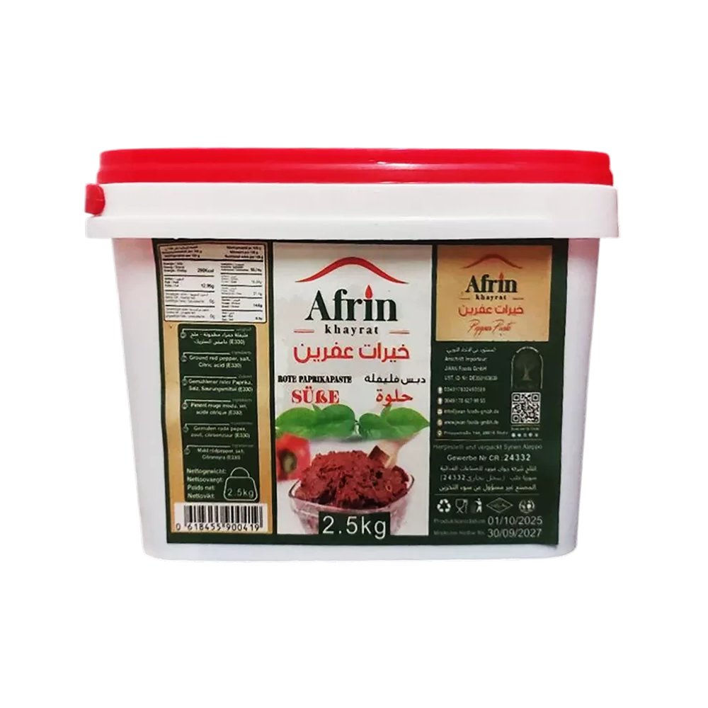 Khairat Afrin Sød Rød Peberpasta – (2.5 kg)