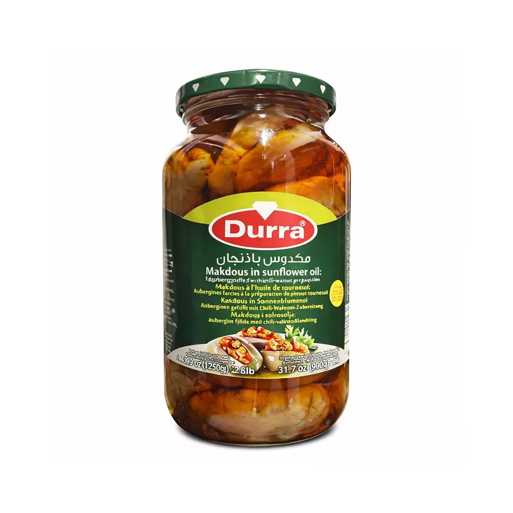 Durra Makdous Fyldte Auberginer – (1250 g)