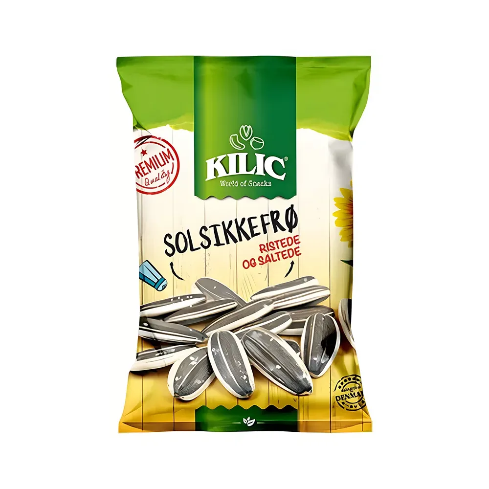 Solsikkefrø, Sorte, Saltede, Ristede – (300 g)